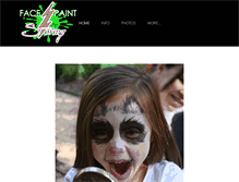 Tablet Screenshot of facepaintbystormy.com